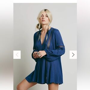 Free People Babydoll Lace Inset Swing Tunic